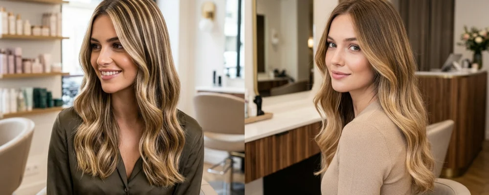 Différence entre mèches et balayage : le rendu visuel obtenu et conseils pour Différence entre mèches et balayage
