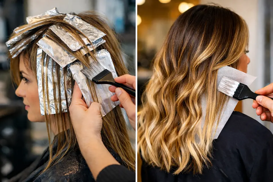 Différence entre mèches et balayage