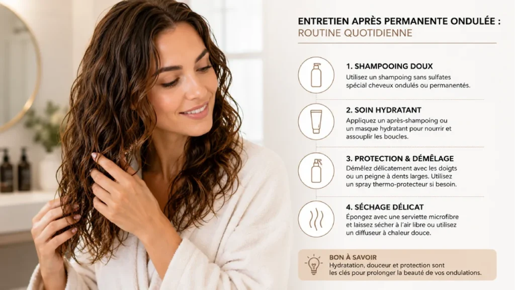 Permanente ondulée : résultats, durée et entretien