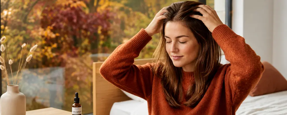 Soin du cuir chevelu en automne : pellicules et chute
